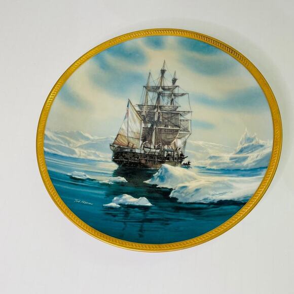 America's Greatest Sailing Ship Plate Collection "Charles W Morgan" 1987 - Picture 1 of 3